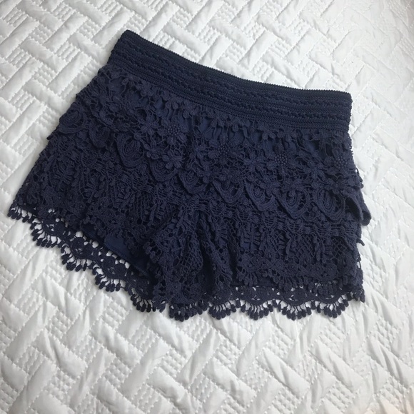 No Boundaries Pants - Blue lace shorts size 7-9